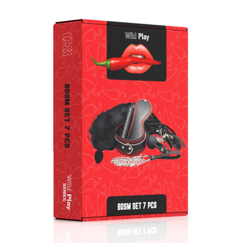 Набір БДСМ - Erospace Wild Play BDSM Set 7 предметів - купити в Україні | Секс шоп SEX-SHOP.ua