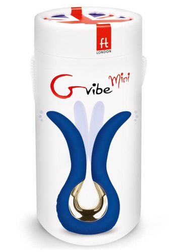 Gvibe Mini - Инновационный маленький вибратор, 10.5х2 см (синий)