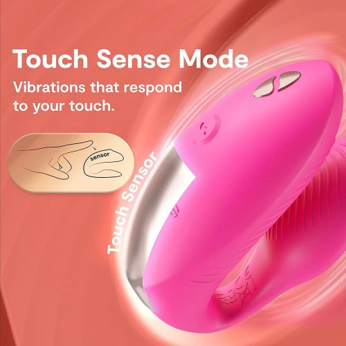 Вибратор для пар со смарт управлением We-Vibe Chorus Pro Electric Pink