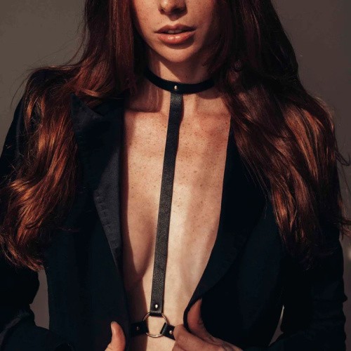 Bijoux Indiscrets MazeI Harness Black - Портупея из эко-кожи