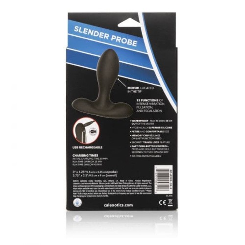 CalExotics Eclipse Slender Probe анальна пробка, 7. 5х3. 25 см - купити в Києві, Україні