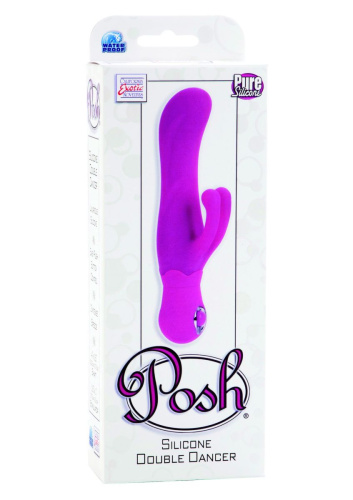 California Exotic Novelties Posh Double Dancer - вибратор с двойным клиторальным удовольствием,10х4 см (розовый)