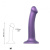 Strap-On-Me Mono Density Dildo, M - Насадка для страпона гибкая, 18х3.3 см., (фиолетовая)