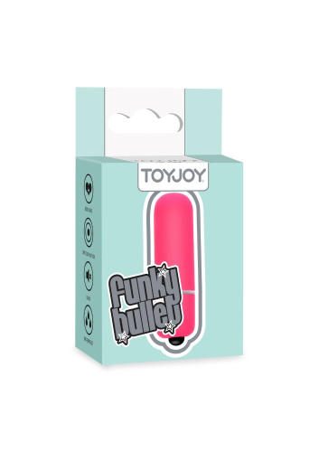 Toy Joy Funky Bullet - Мини вибратор, 5х1.5 см (розовый)