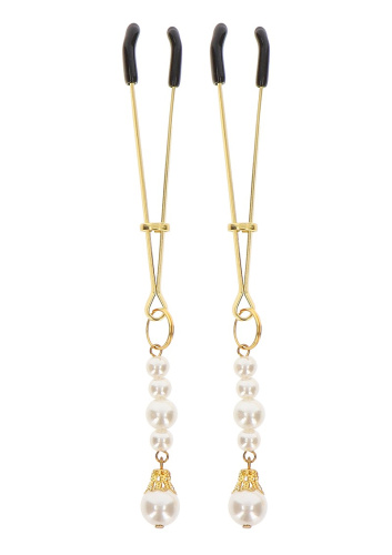 Зажимы для сосков Taboom Tweezers With Pearls