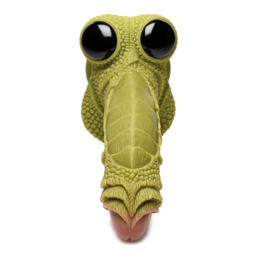 Creature Cocks Swamp Monster Green Scaly Silicone Dildo - фантазийный фаллоимитатор, 23.9х5 см (зелёный)