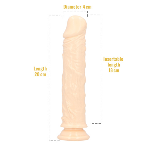 Фалоімітатор з ароматом ванілі - Toyz4lovers Delicious Dildo Vanilla, 20 см - купити в Україні | Секс шоп SEX-SHOP.ua