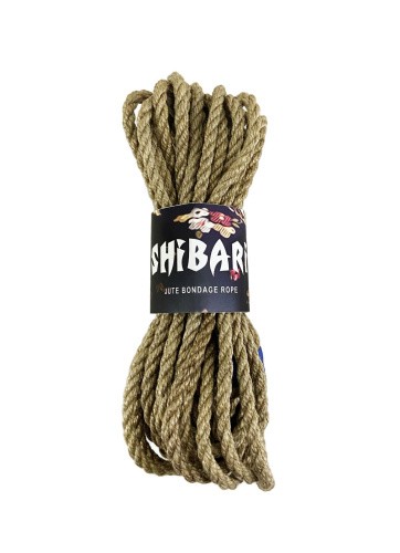 Feral Feelings Shibari Rope, 8 м - Джутовая веревка для Шибари (серый)