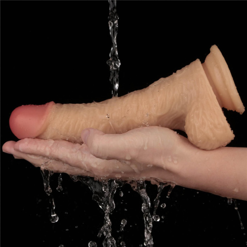 Реалистичный вибратор LoveToy Vibrating Power Basics Cock, 22 см
