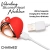Charmed Vibrating Silicone Heart Necklace - ожерелье с подвеской вибратором, 90 см (красный)