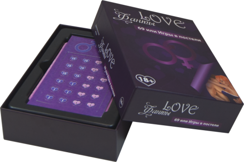 Настольная игра для взрослых LOVE фанты: 69 или игры в постели (на русском языке)