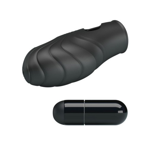 Pretty Love Lich Finger Vibrator Black - Насадка на палец, 7.8х3 см (чёрный)