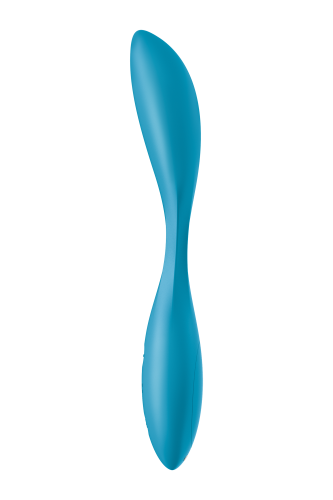 Satisfyer G-Spot Flex 1 - Гибкий вибратор с фиксацией формы, 19.5х3.2 см (голубой)