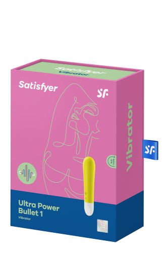 Satisfyer Ultra Power Bullet 1 Yellow - Вибропуля, 10.7х2.5 см (жёлтая)