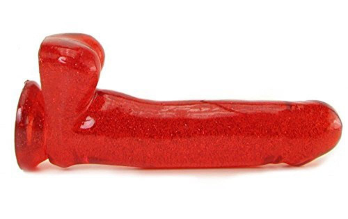 Фаллоимитатор Carmen's Fun Cock 8 inch Jel-Lee, Red Glitter 18х4,5 см