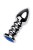 Toyfa Metal - Спиралевидная анальная пробка с камнем, 8.5х3.8 см (синий) Toyfa Metal - Спиралевидная анальная пробка с камнем, 8.5х3.8 см (синий)