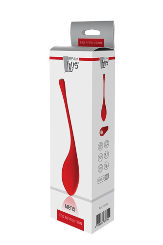 Dream Toys Red Revolution Metis - Виброяйцо, 19х3,7 см (красный)
