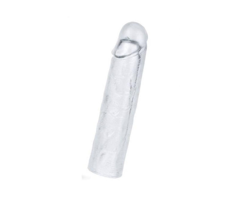 LoveToy Add 1''Flawless Clear  Penis Sleeve Clear - Удлиняющая прозрачная насадка, +5 см