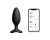 Lovense Hush 2 - Анальная смарт-вибропробка, размер M, 13.5х4.4 см