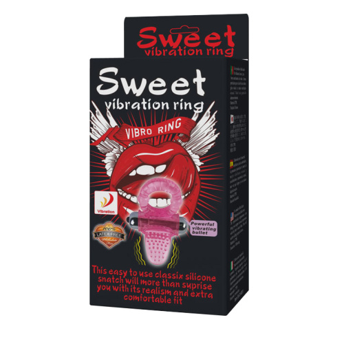 LyBaile Sweet Vibrationg Cook Ring - віброкільце, 6.5х4.2 см (рожевий) - купити в Києві, Україні