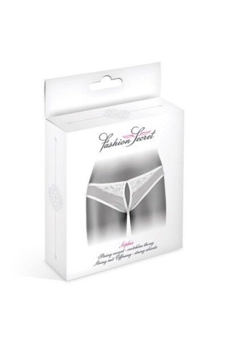 Fashion Secret Sophie White трусики с жемчугом и доступом, S-L (белый)