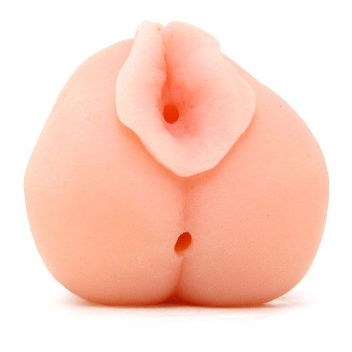 Topco Sales CyberSkin CyberStroker Pussy and Ass - Мастурбатор вагина и анус, 17,8 см (телесный)