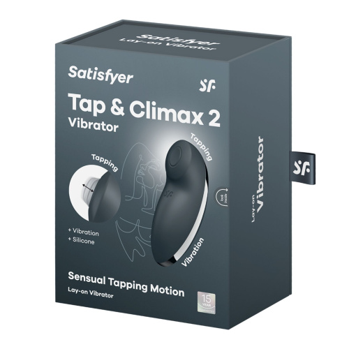 Клиторальный вибратор с пульсацией Satisfyer Tap & Climax 2