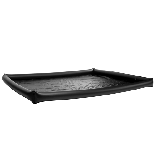 Passion Vinyl Massage Sheet непромокаемая виниловая простынь с надувными краями, 199.4 x 170 x 14 см (чёрный)