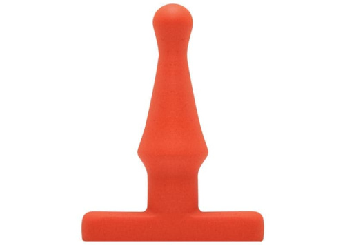 Topco Sales TLC Bum Buddies Tease My Tush Beginner Silicone Anal Plug - Анальная пробка, 9х3 см (оранжевый)