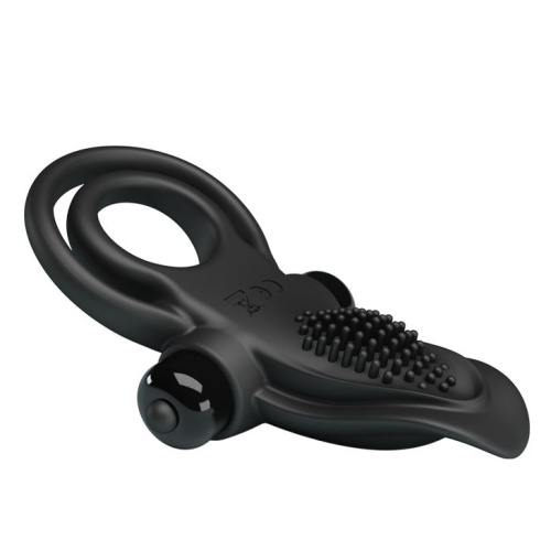 Pretty Love Vibro Penis Ring Black – Эрекционное кольцо, 11,3х5,6 см (черный)