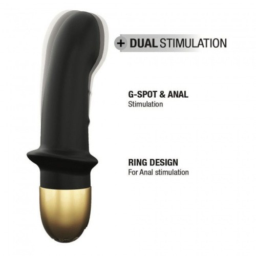Dorcel Mini Lover Black 2.0 - Перезаряжаемый вибратор для точки G и массажа простаты, 10х3.3 см (чёрный)