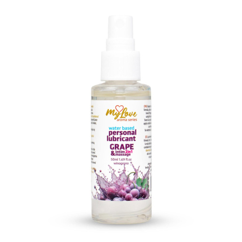 2в1 лубрикант и массажный гель - MyLove Aroma Series Intim&Massage Grape, 50 мл
