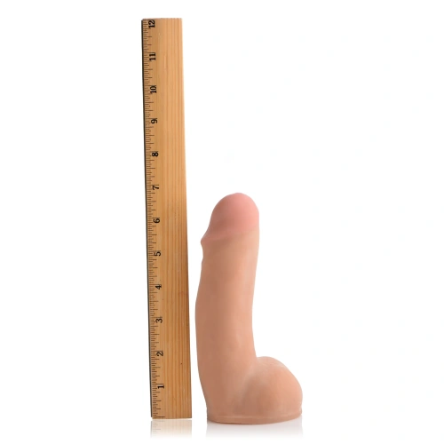 Loadz 7" Dual Density Squirt Dildo - фаллоимитатор с эякуляцией, 18.5х5 см (телесный)