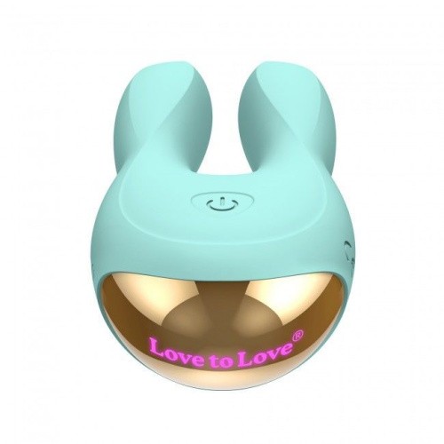 Love To Love Hear Me Menthe - Вибратор-кролик с двумя моторчиками и LED-подсветкой, 11,5х5 см. (мятный)