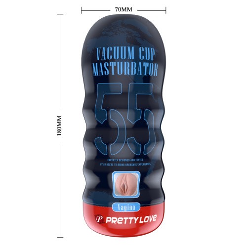 Pretty Love Vacuum Cup Can Vagina - Мастурбатор, 18х7 см - купити в Києві, Україні