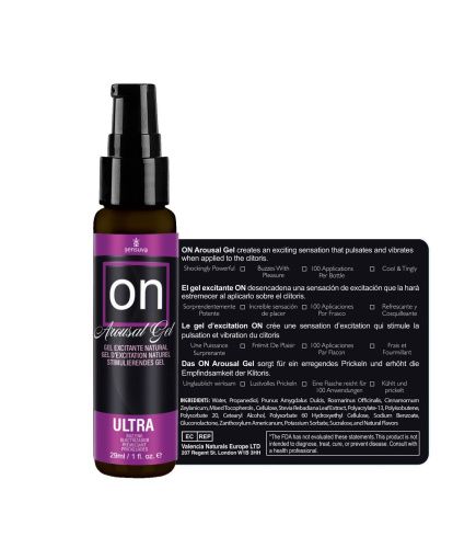Збуджувальний гель для клітора, рідкий вібратор Sensuva ON for Her Arousal Gel Ultra, 29 мл - купити в Україні | Секс шоп SEX-SHOP.ua