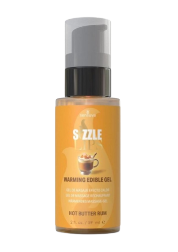 Согревающий массажный гель Sensuva Sizzle Lips Butter Rum, 59 мл