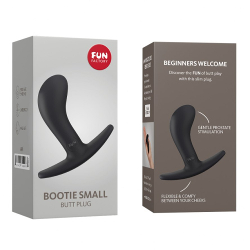 Fun Factory Bootie Small-анальна пробка унісекс, 7.5х2. 5 см (чорний) - купити в Києві, Україні