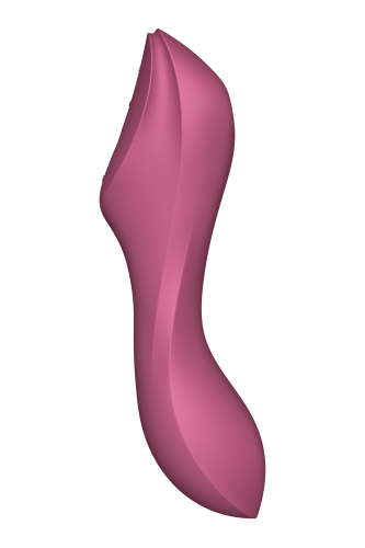 Satisfyer Curvy Trinity 3 - Вакуумный вибратор и стимулятор для точки G, 17.5х5.3 см (красный)
