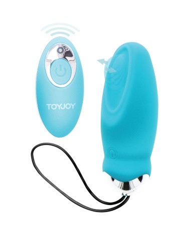 TOYJOY I'm so Eggcited - Виброяйцо с дистанционным пультом управления, 8,9х3.3 см (голубой)