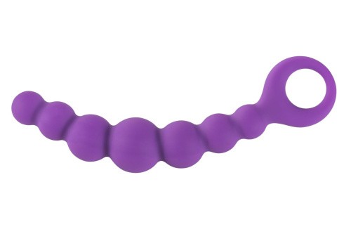 Alive Bubble Chain - анальний стимулятор, 21х3 см (фіолетовий) - купити в Києві, Україні