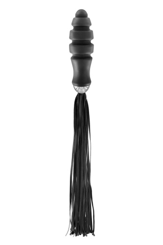 Fetish Tentation Whip with Ogive Handle - Флоггер с ручкой для проникновения