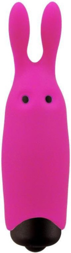 Adrien Lastic Pocket Vibe Rabbit Pink - вибропуля со стимулирующими ушками, 8.5х2.3 см (розовая)