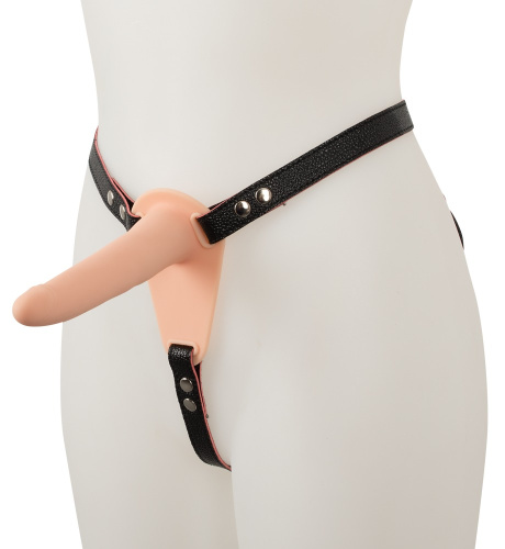 Orion Vibrating Strap-On - Женский страпон с вибрацией, 15х3.8 см