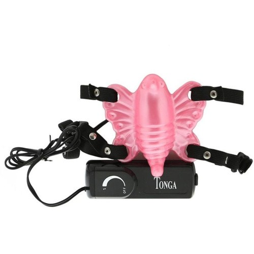 Seven Creations Venus Butterfly  - Вибро-бабочка для клитора на ремешках, 10х8.5 см