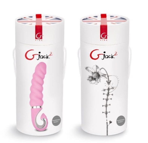 Gvibe Gjack 2 - Анатомический вибромассажер, 22х3.7 см (розовый)
