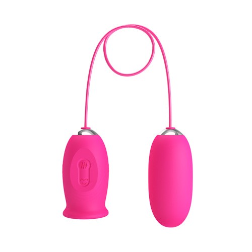 Pretty Love Daisy Licking Vibrator Pink - Виброяйцо, 7,3 см (розовый)