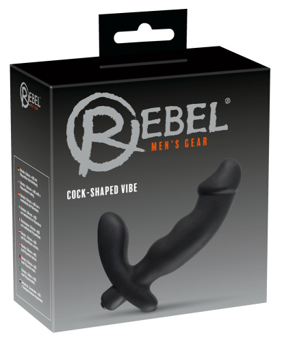 Orion  Rebel Cock-Shaped Vibe Prostata Vibrator - Массажер простаты, 15 см (черный)