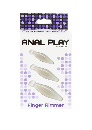 Toy Joy Finger Rimmer 3Pcs - комплект анальных стимуляторов, 3 шт.