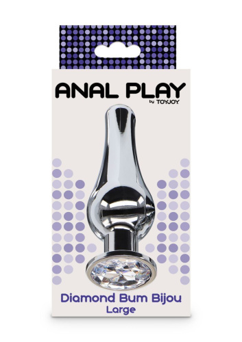 Toy Joy Large Diamond Bum Bijou - Анальна пробка, 11х4 см - купити в Києві, Україні